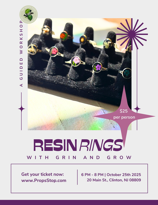 Resin Rings with Grin and Grow