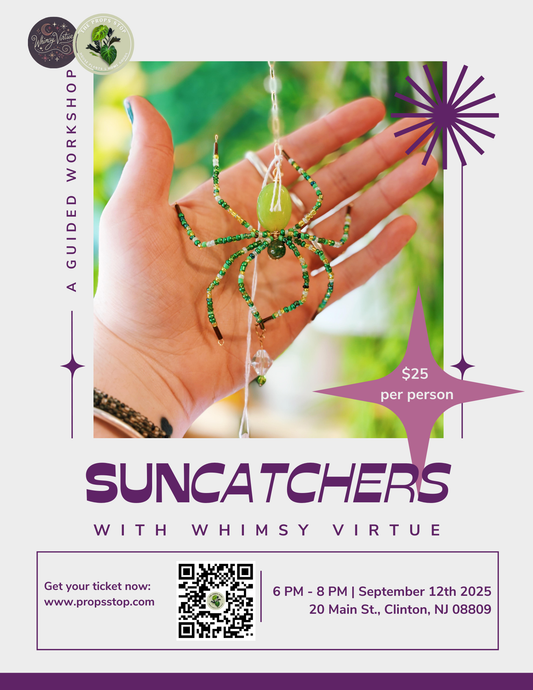 Beaded Spider Sun Catcher Workshop with Whimsy Virtue